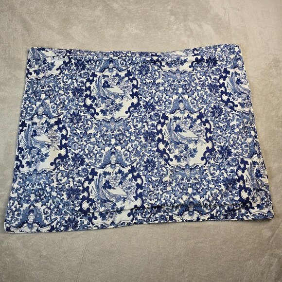 Ralph Lauren Blue White Pillowcase Set Tamarind Bird Pillow Sham Luxury Standard - Picture 2 of 12